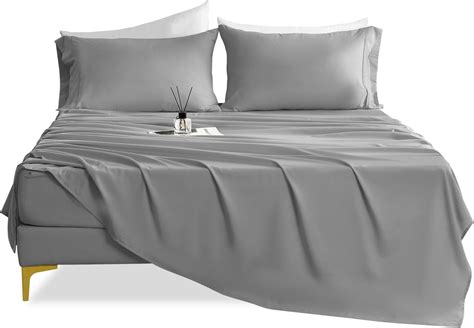Amazon.com: CozySmile California King Sheet Set - 4 Piece Silky Soft ...