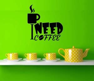 Zampyy 60 cm Coffee Wallsticker Self Adhesive Sticker Price in India ...