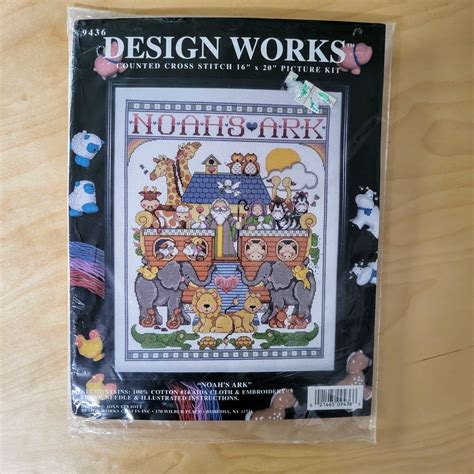 Vintage Design Works Counted Cross Stitch Kit Noah's Ark by Joan Elliot ...
