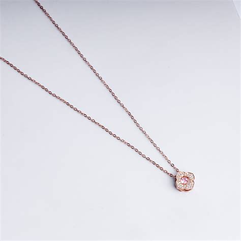 Blossom Elegance Necklace in 925 Sterling Silver with Rose Gold Plating ...