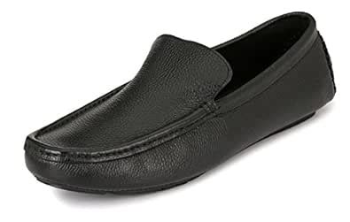 Buy San Frissco Leather Casual Loafer for Men (Black) at Amazon.in