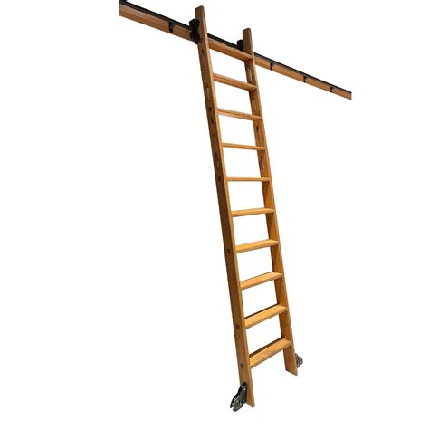 Rolling Library Ladder Sliding Ladder Rail Kit Heavy Duty Slide ...
