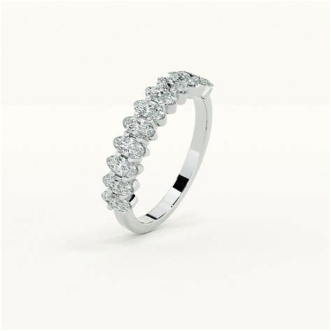 Marquise Eternity Band 925 Sterling Silver Ring – PALMONAS