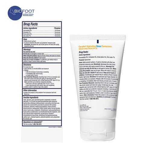 CeraVe Hydrating Sheer Sunscreen 30 for Face & Body 89ml Online ...