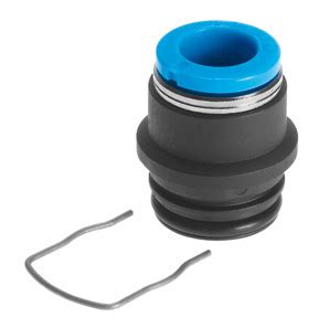 Push-in fitting, push-in cartridge, black polymer QSPK