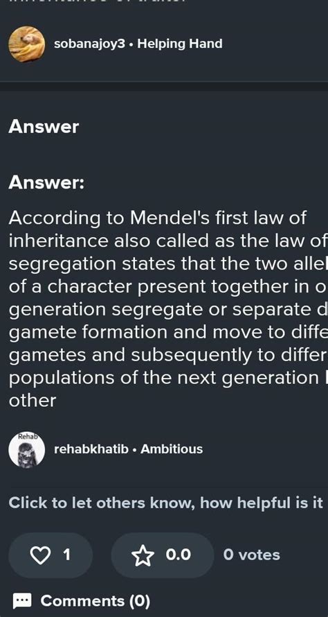 List and explain the rules for the inheritance of traits. - Brainly.in