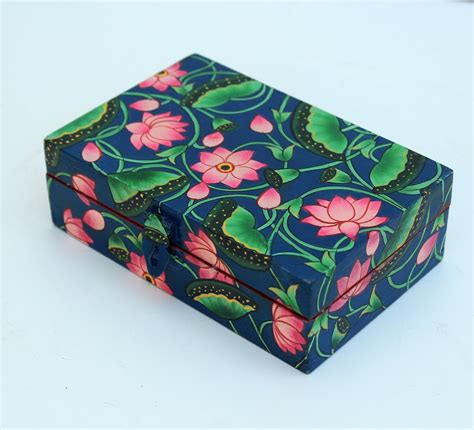 Buy Beautifully Hand Painted Kamal Talai on Wooden Box ,traditional Box ...