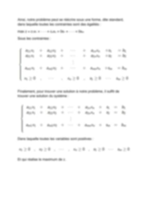 Image result for Programmation Lineaire Simplexe