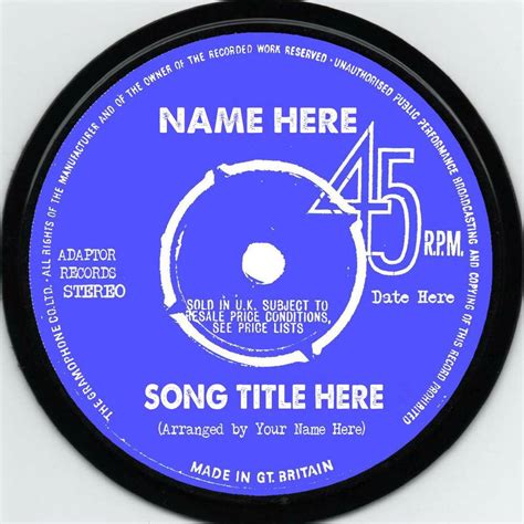 Printable Labels For Vinyl Records at Charlotte Armour blog