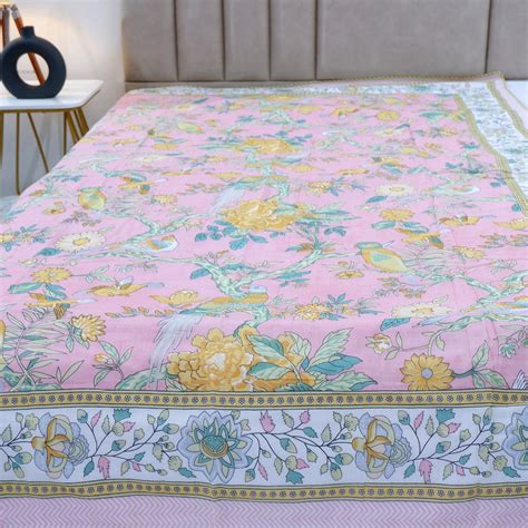 Jaipuri Dohar Blanket (Set of 2) | 100% Mulmul Cotton | Block Print ...