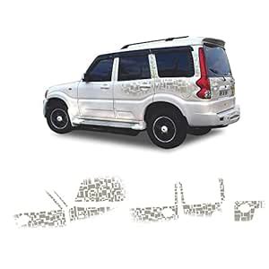 Automaze Car Side Decal Full Body Sticker Graphics for Scorpio M-Hawk ...