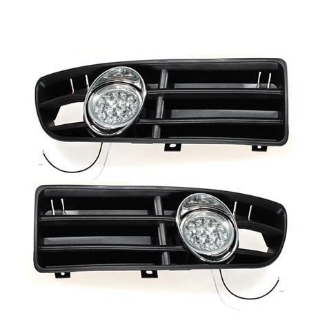 6000k led fog light front lower grill for 1999-2004 vw golf mk4 gti ...