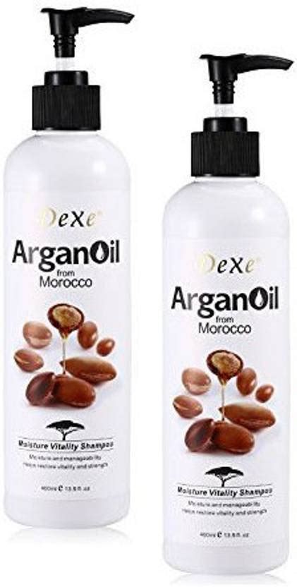DeXe Argan Oil Moisture Vitality Hair Shampoo (800 ml) Pack Of 2 ...