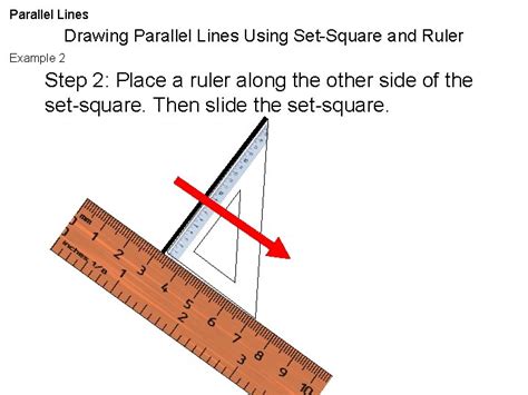 Image result for Drawing Parallel Lines Using a Set Square