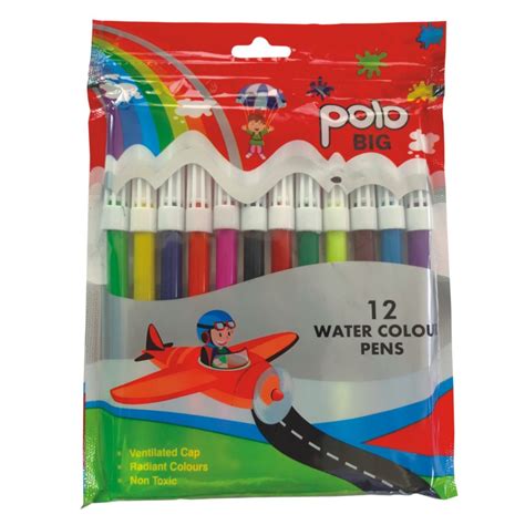 Pack of 3 : POLO TEMPERA 12 COL 3ml With BRUSH - Polo Colours