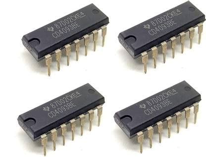 INVENTO 4Pcs CD4093BE 4093 IC Logic IC NAND Gate, Schmitt Trigger ...