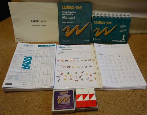 WISC-IV 4 Wechsler Intelligence Scale for Children Kit, Psychological ...