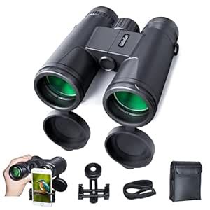 Buy Binoculars for Adults 12x42 GalaxEye Compact with Phone Adapter ...