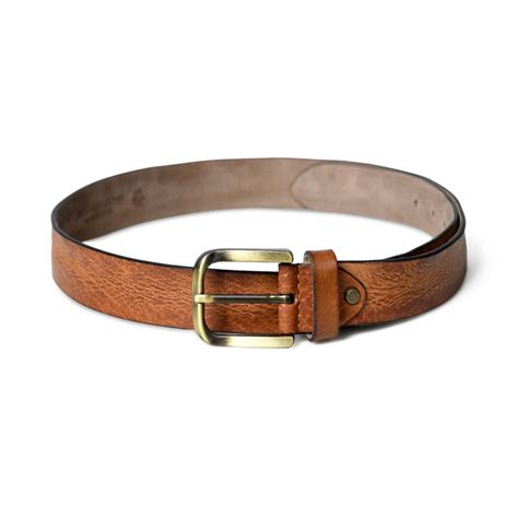 Formal Tan Leather Belt for Men — MaheTri