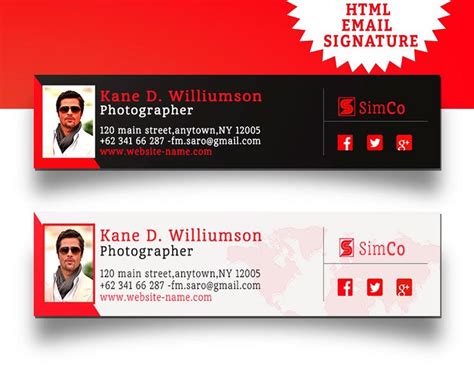 HTML Email Signature 的图像结果