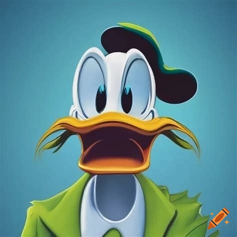 Muscular donald duck character on Craiyon