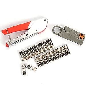 Diy and tools Coaxial Cable Wire Stripper RG6/ RG59 Compression F ...