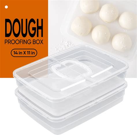 Amazon.com: LIANGMIDA Pizza Dough Proofing Box - Set of 4 Stackable ...