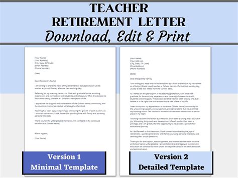 Sample Teacher Resignation Letter