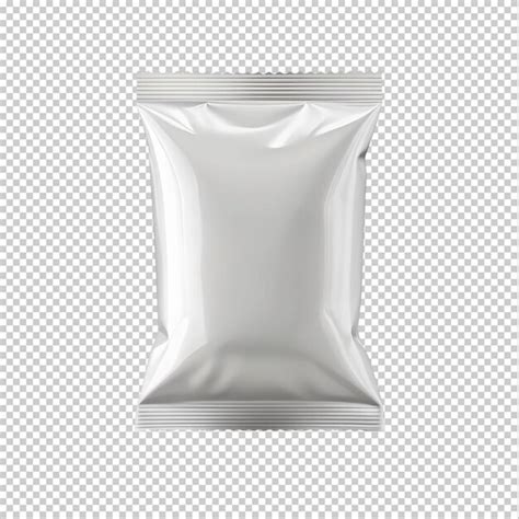 Blank foil snack package cutout on transparent background | Premium AI ...