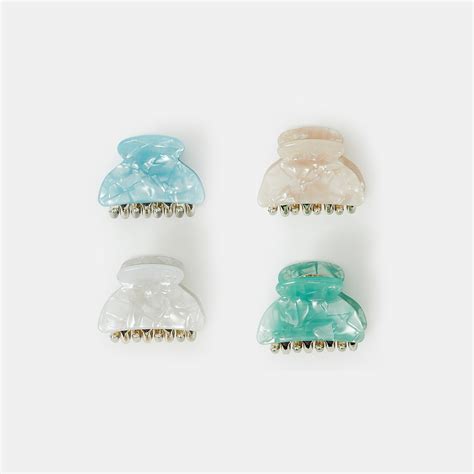 Small Resin Claw Clip Set of 4 - Accessorize India