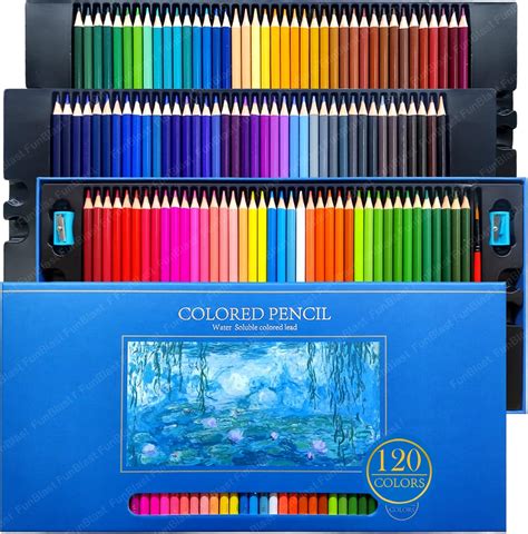 Corslet Set of 123 Premium Colour Pencils 120 Pencil Colours Artists ...
