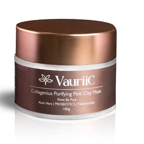 Buy VauriiC Purifying Pink Clay Skin Clearing Mask for Women and Men ...