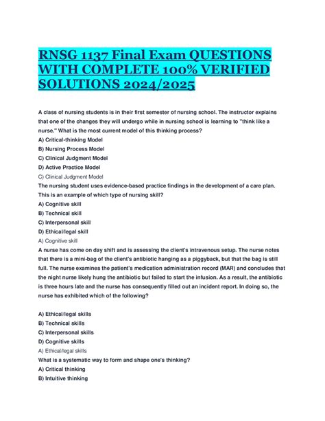 Tanner's Clinical Judgment Model and Nursing Practice | Exams Nursing ...