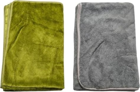 Kleawip 300 GSM Microfiber Bath Towel Set (Pack of 2) | Soft, Quick Dry ...