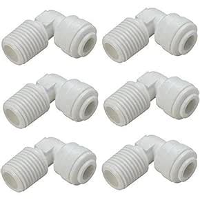 RO Outer Pre Filter Elbow Connector 1/4" Size Tube(Small Size Pipe) x 1 ...