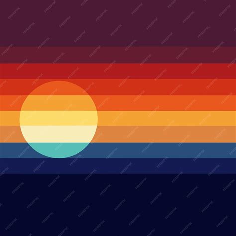 Sunset Gradients Color Palette Template | Premium AI-generated vector