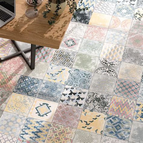 Sample Cement Optic Floor Tiles Decor Mexico Mix