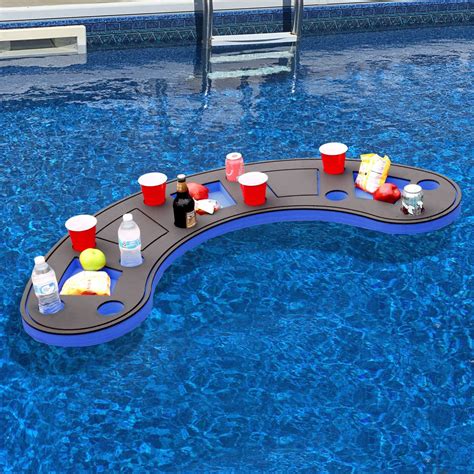 Giant red and black floating bar table tray bartender drink holder for ...