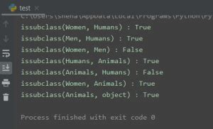 Issubclass Python 的图像结果