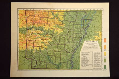 Elevation Map Of Arkansas - Oconto County Plat Map