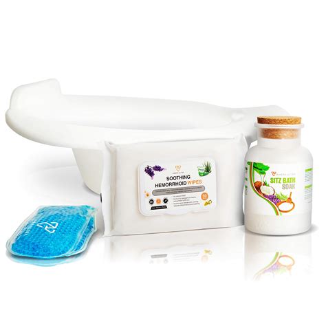 Hemorrhoid Symptom Relief Bundle Kit Includes Sitz Bath Epsom Salts | Desertcart KUWAIT