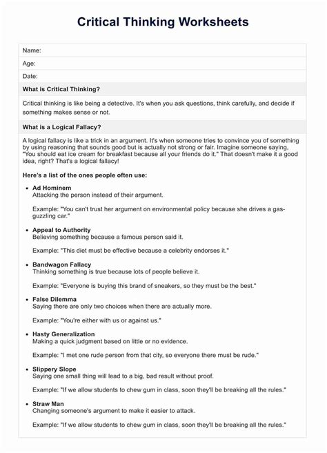 Critical Thinking Math Worksheets 的图像结果