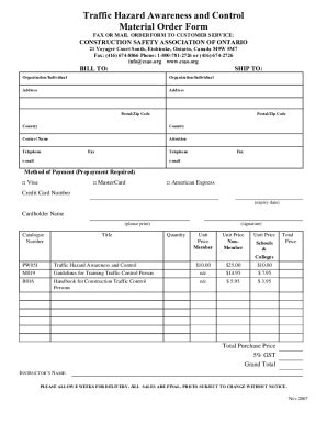 Fillable Online Traffic Order Form Fax Email Print - pdfFiller