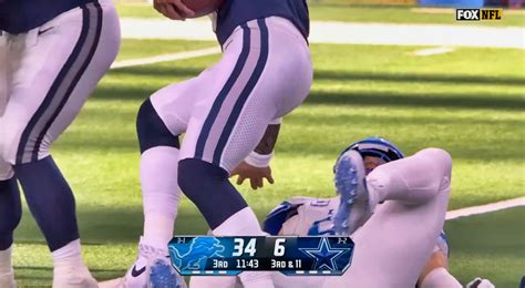 VIDEO: Detroit Lions DE Aidan Hutchinson Suffers Gruesome Leg Snap After Collision With Cowboys ...