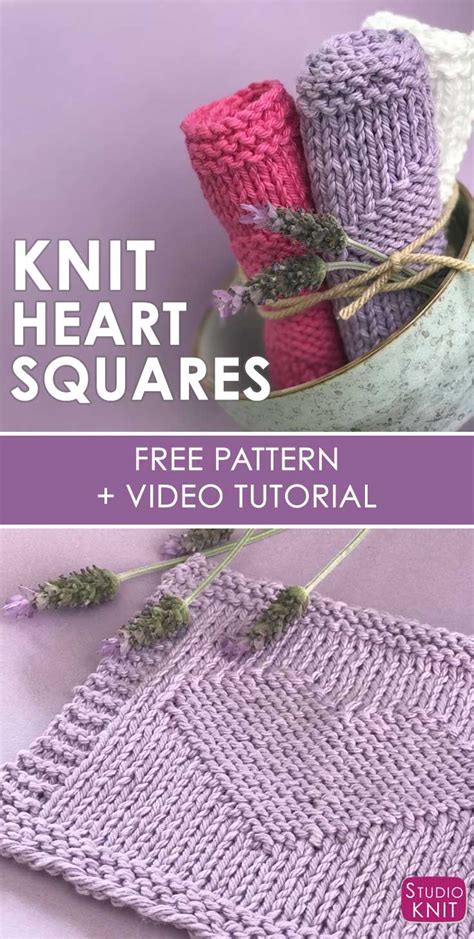Image result for Simple Knitted Heart Pattern