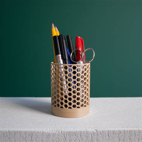 Honeycomb Pencil Holder - 3D model by Slimprint on Thangs