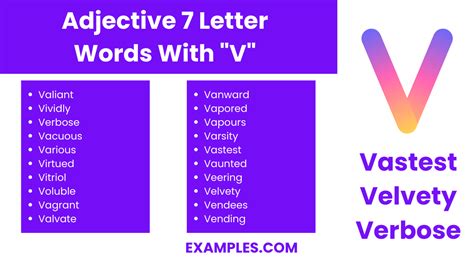 7 Letter Words With V - 450+ List, Meaning, PDF