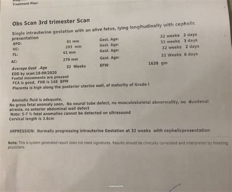 32 Weeks Fetus Ultrasound