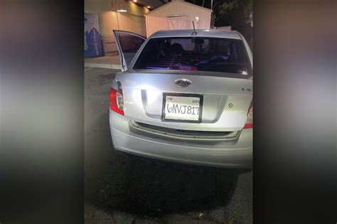 Obviously fake license plate busted by Bay Area cops