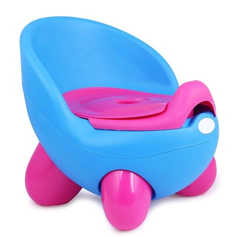 Portable Porty Training Kids Toilet Training Potty with Deep bowl (Blue ...